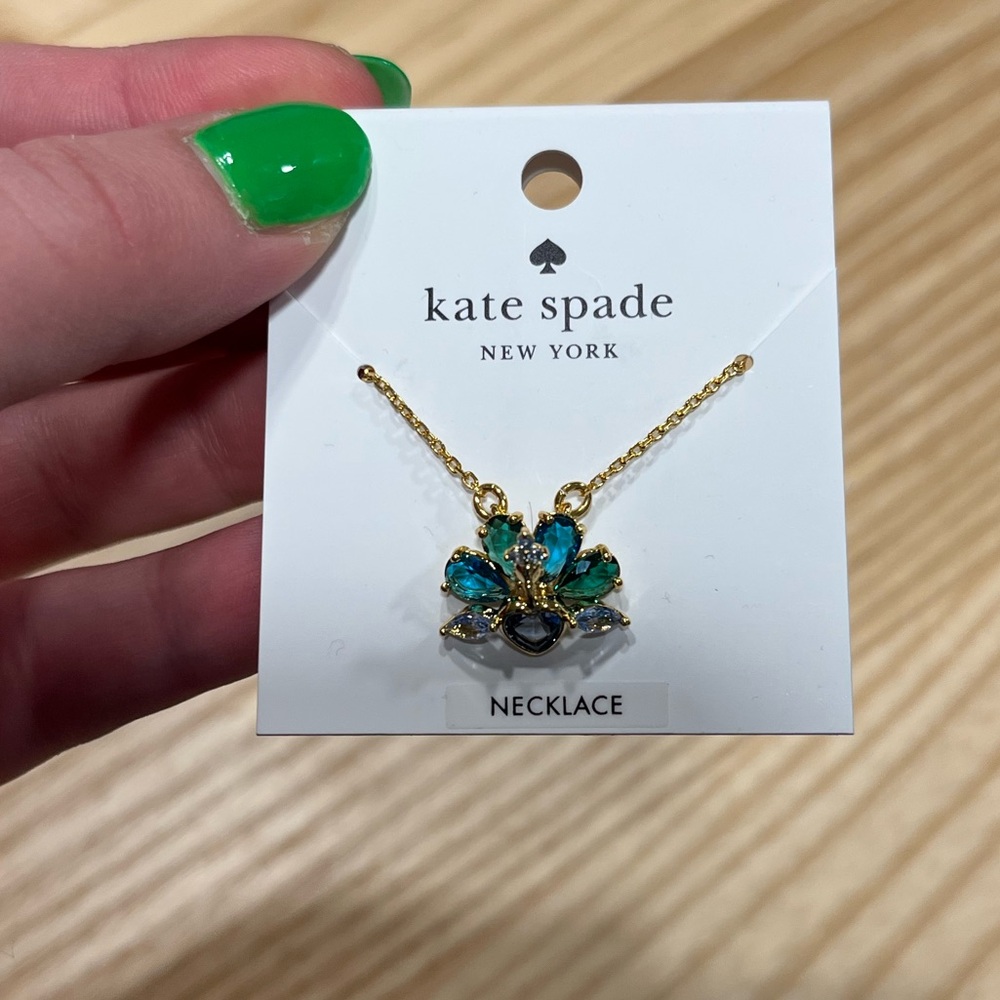 NWT Kate Spade Perfect Plume Pendant Necklace